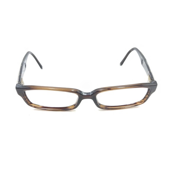 Prada VPR 01M ZXD-1O1 Striped Brown Eyeglasses Frames 52-15 140 Italy Men Women - Picture 2 of 12